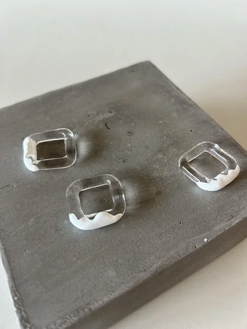 【Que Sera, Sera*】ガラスのリング blue glass ring 6,7,8,9,10号 | yurikaakutsu